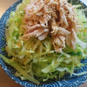 しっとり鶏ささみのサラダ★特製すだちドレッシング